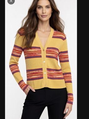 Missoni Women Red Stripe Cardigan NWT Size 40(4) $595